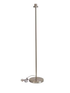 Zenth Satin Nickel 1 Light E27 143cm Uplight Floor Lamp Without Shade,