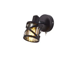 Minibar 1 Light Switched Spotlight E14, Oiled Bronze/Polished Chrome/Amber