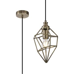 Modomano Small Pendant, 1 x E27, Antique Brass