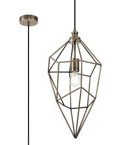 Modomano Large Pendant, 1 x E27, Antique Brass