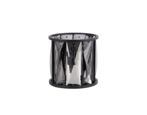 Acacia 10.8cm Non-Electric Sand Black / Smoked Crystal Shade (A),