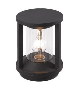 Oliveio Pillar Lamp, 1 x E27, IP65, Anthracite, 2yrs Warranty