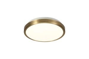 Ortaggio Ceiling, 1 x 12W LED, 4000K, 3-Step-Dimmable, 565lm, IP44, Soft Bronze/White, 3yrs Warranty