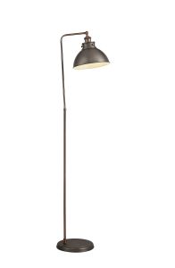 Ottoerba Adjustable Floor Lamp, 1 x E27, Antique Silver/Copper/White