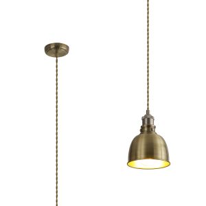 Ottoerba 16cm Small Pendant, 1 x E27, Satin Nickel / Antique Brass / Gold