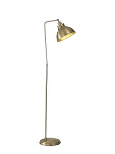 Ottoerba Adjustable Floor Lamp, 1 x E27, Satin Nickel / Antique Brass / Gold