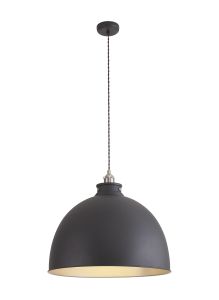 Ottoerba 50cm Xtra Large Pendant, 1 x E27, Graphite / Satin Nickel / Silver