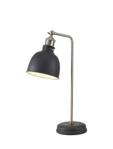 Ottoerba Adjustable Table Lamp, 1 x E27, Graphite / Satin Nickel / Silver