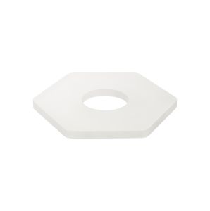 Palermo 190mm Non-Electric Hexagonal Acrylic (D), Frosted