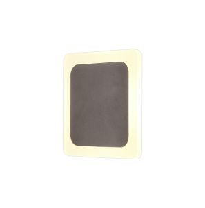 Palermo Magnetic Base Wall Lamp, 12W LED 3000K 498lm, 15/19cm Square Centre, Coffee/Acrylic Frosted Diffuser