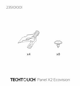 Panel X2 Ecovision Flush Mount Kit 1 spring type: springx4pcs, M3x7 screwx8pcs