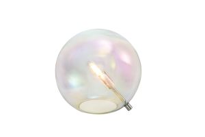 Nu Marlborough 1 Light Table Lamp. Polished Chrome / Iridescent Finish.