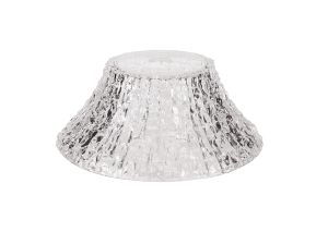 Peninaro Round 38cm Patterned Clear Glass (J), Lampshade