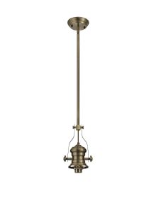 Peninaro (FRAME ONLY) Multi Height Pendant, 1 x E27, Antique Brass