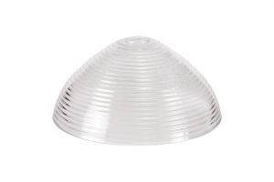 Peninaro Round 33.5cm Prismatic Effect Clear Glass (G), Lampshade