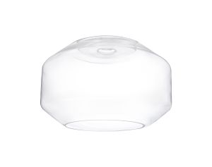 Peninaro Chamfered Round 30cm Clear Glass (F), Lampshade