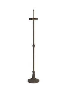Pizzaly Leaf Design Tiffany Floor Lamp Without Shade, 2 x E27, Aged Antique Brass