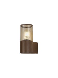 Pizzasy Wall Lamp 1 x E27, IP54, Matt Brown/Smoked, 2yrs Warranty