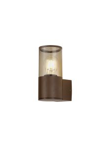 Pizzasy Wall Lamp 1 x E27, IP54, Matt Brown/Smoked, 2yrs Warranty