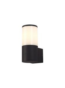 Pizzasy Wall Lamp 1 x E27, IP54, Anthracite/Opal, 2yrs Warranty