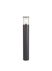 Pizzasy 65cm Post Lamp 1 x E27, IP54, Anthracite/Clear, 2yrs Warranty