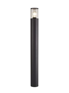 Pizzasy 90cm Post Lamp 1 x E27, IP54, Anthracite/Clear, 2yrs Warranty