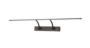 Polenta 90cm 2 Arm Wall Light/Picture Light, 1 x 16W LED, 3000K, 1200lm, Sand Black, 3yrs Warranty