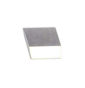 Polpette Spotlight 10.5cm Square 1 x 10W LED, 3000K, 700lm, Satin Aluminium, 3yrs Warranty