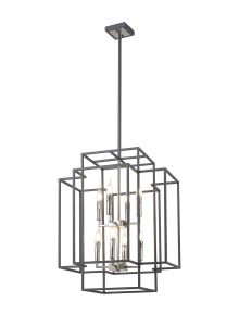 Aevita Pendant, 8 x E14, Anthracite / Satin Nickel