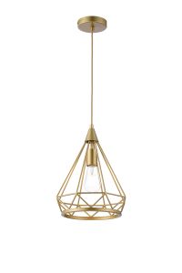 Radoroot 28cm Small Diamond Pendant, 1 x E27, Gold