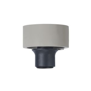Konos 10cm Ceiling Light (FRAME ONLY), 1 x E27, Concrete / Black