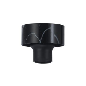 Konos 10cm Ceiling Light (FRAME ONLY), 1 x E27, Black Marble / Black