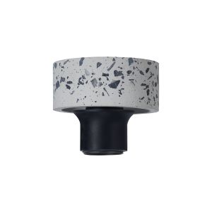Konos 10cm Ceiling Light (FRAME ONLY), 1 x E27, Terrazzo Marble / Black