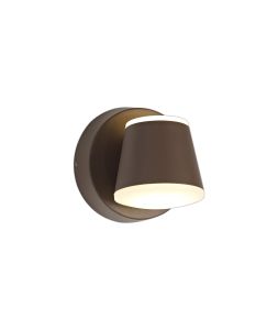 Rosotto Wall Lamp, 2 x 6W LED, 3000K, 590lm, IP54, Dark Brown, 3yrs Warranty