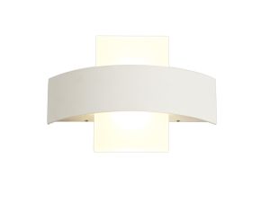 Sapori Up & Downward Lighting Wall Lamp, 2 x 5W LED, 3000K, 850lm, IP54, Sand White, 3yrs Warranty