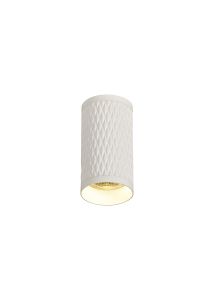 Seaford 11cm Surface Mounted Ceiling Light, 1 x GU10, Sand White