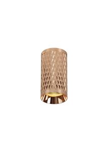Seaford 11cm Surface Mounted Ceiling Light, 1 x GU10, Rose Gold