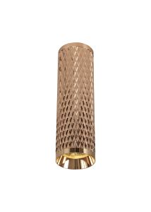 Seaford 20cm Surface Mounted Ceiling Light, 1 x GU10, Rose Gold