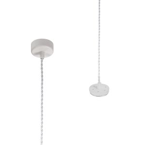 Seafood 6.5cm Pendant Light Kit 2m, 1 x GU10, Sand White