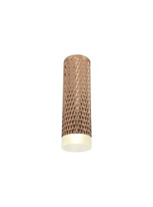 Seafood 6cm 1 Light 20cm Surface Mounted Ceiling GU10, Rose Gold/Acrylic Ring