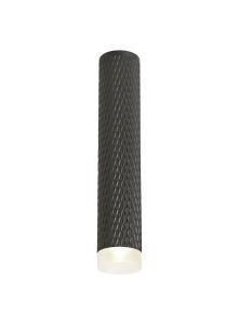 Seafood 6cm 1 Light 30cm Surface Mounted Ceiling GU10, Sand Black/Acrylic Ring