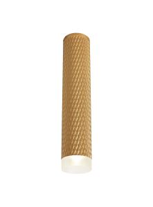Seaford 1 Light 30cm Surface Mounted Ceiling GU10, Champagne Gold/Acrylic Ring