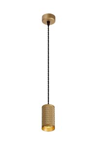 Seafood 6.5cm 1 Light 11cm Pendant Light GU10, Champagne Gold