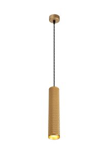 Seafood 6.5cm 1 Light 30cm Pendant Light GU10, Champagne Gold