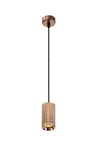 Seafood 6.5cm 1 Light 11cm Pendant Light GU10, Rose Gold