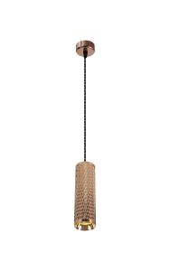 Seaford 1 Light 30cm Pendant Light GU10, Rose Gold