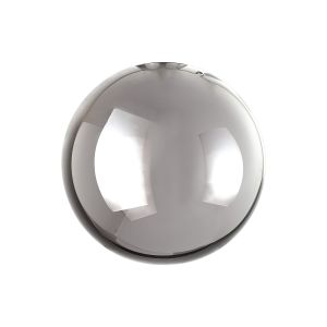 Monza 15cm Round Smoke Plated Glass