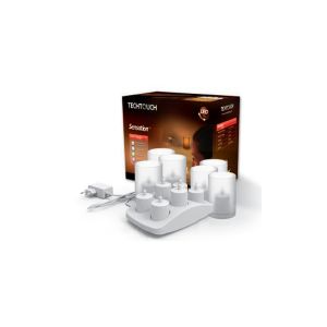 Sensation LED Tealight Kit 6x0.1W, 48lm, 3000K (White Finish), 3yrs Warranty