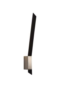 Tagribollitata Wall Lamp, 1 x 8W LED, 3000K, 560lm, Sand Black/Satin Nickel, 3yrs Warranty