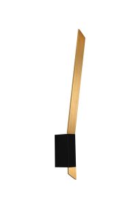 Tagliata Wall Lamp, 1 x 8W LED, 3000K, 560lm, Satin Gold/Sand Black, 3yrs Warranty